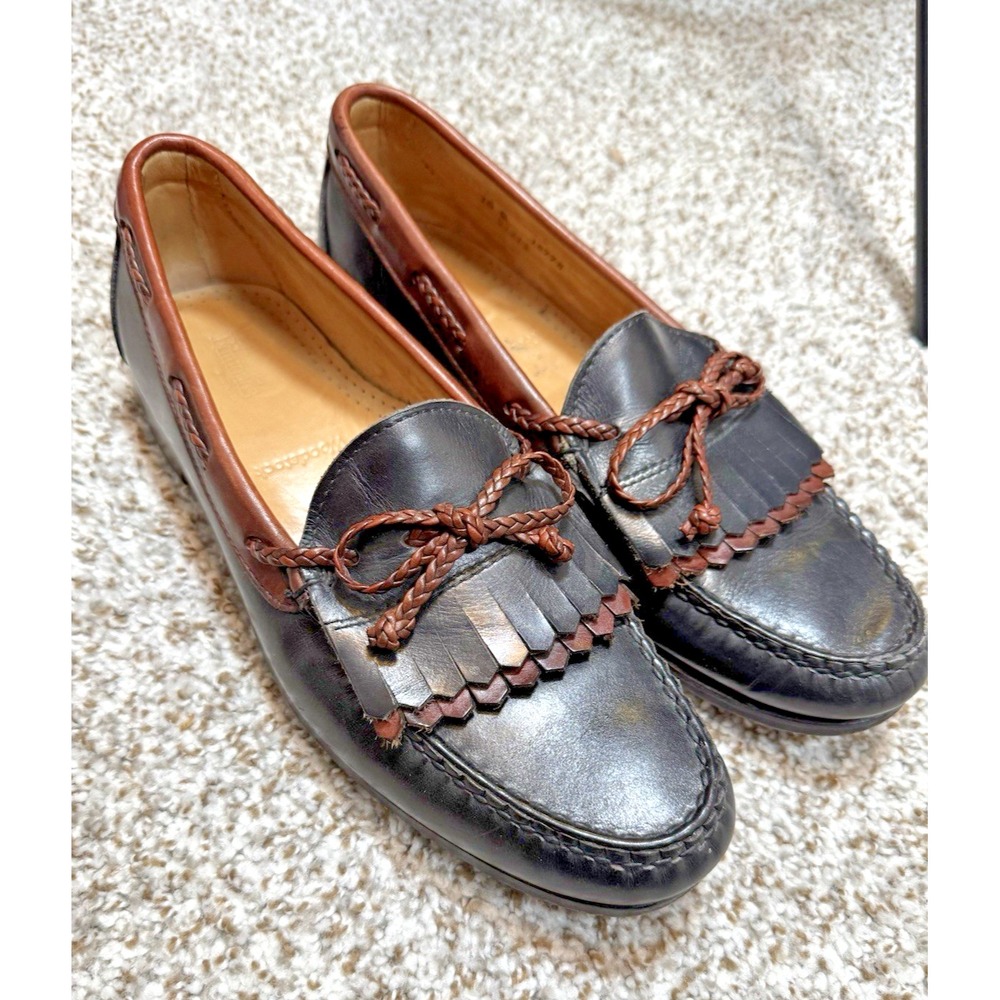Allen Edmonds Woodstock Kiltie Dress Loafers Shoes Brown Men's 10‎ B Made in USA